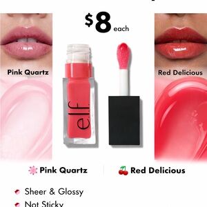 ELF Gloss Set - Pink Quartz & Red Delicious